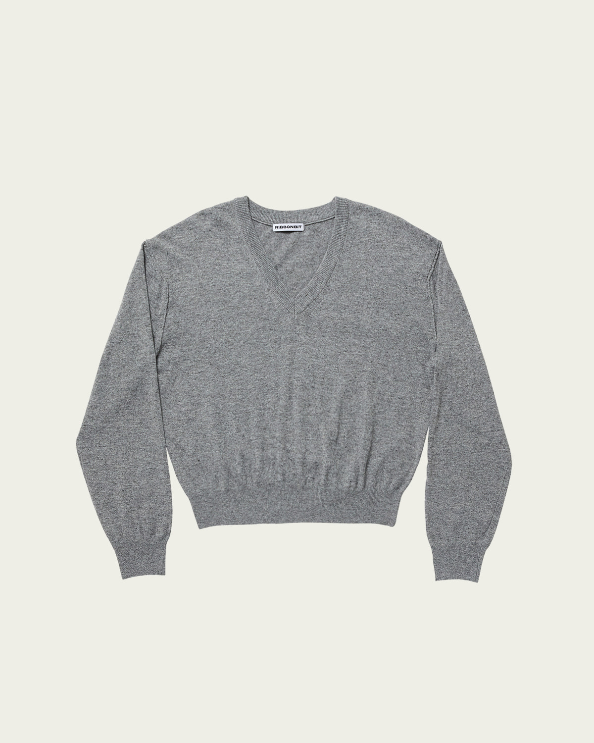 Mia V-neck knit - Grey