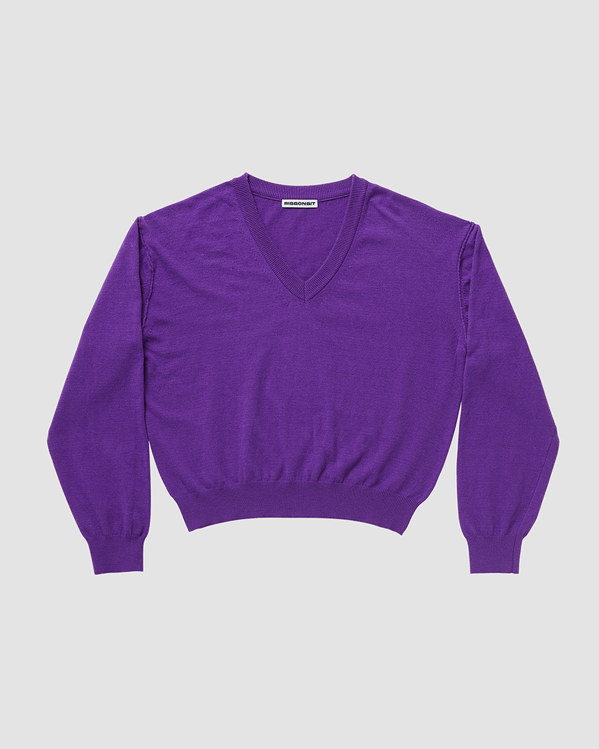 Mia V-neck knit - Purple