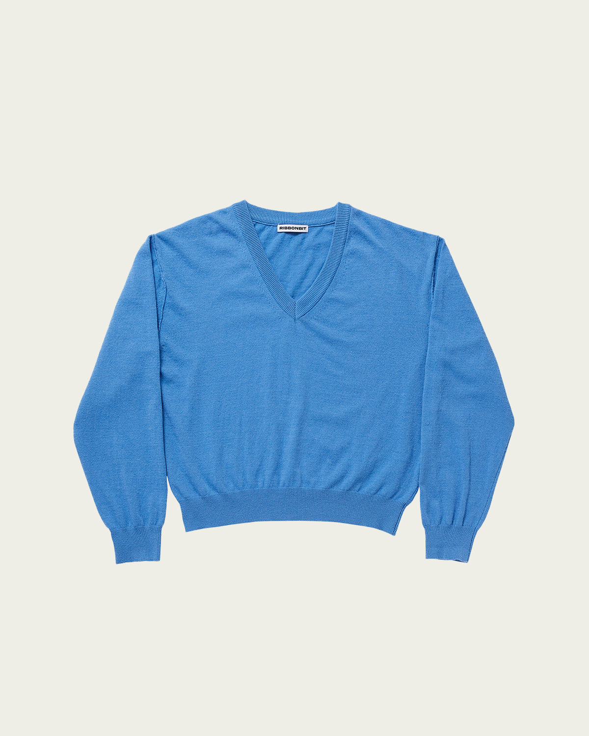 Mia V-neck knit - Blue